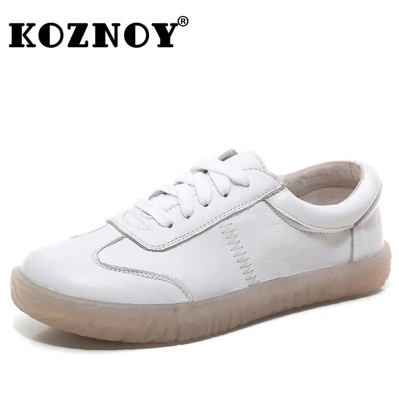 Koznoy 2.5cm Sewing Genuine Leather Spring Autumn Women Round Toe Moccassins Summer Lace Up Leisure Oxfords Comfy Flats Shoes
Koznoy 2.5cm Sewing Genuine Leather Spring Autumn Women Round Toe Moccassins Summer Lace Up Leisure Oxfords Comfy Flats Shoes