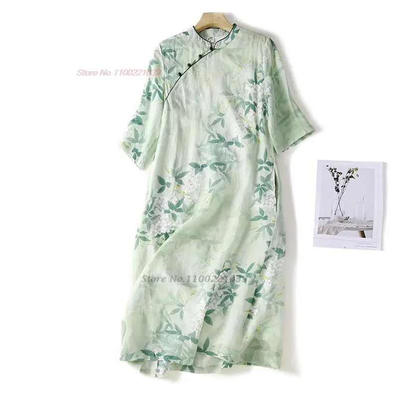 2024 chinese traditional cheongsam dress women cotton linen dress improved qipao national flower print folk dress vintage qipao
2024 chinese traditional cheongsam dress women cotton linen dress improved qipao national flower print folk dress vintage qipao