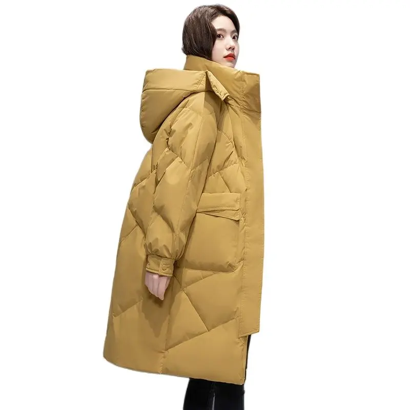 Winter New Clothes Long Female White High-end Temperament Hooded Solid Color Tide.
Winter New Clothes Long Female White High-end Temperament Hooded Solid Color Tide.