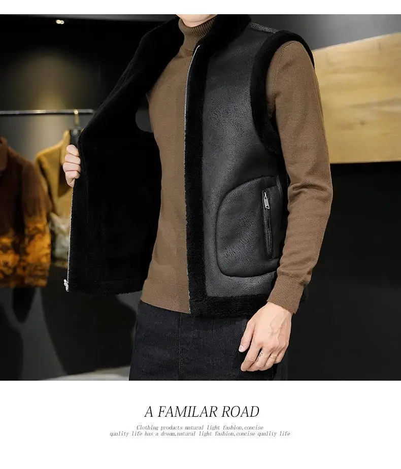 Winter New Lamb Wool Coat Warm Vest Men Fashion Casual Thicken Gilets Male Jacket Can Be Worn On Both Sides Sleeveless Waistcoat 9 Mallzona Sf5a3e9e16a884ab6ab16b4a7f1767b1d2 Winter New Lamb Wool Coat Warm Vest Men Fashion Casual Thicken Gilets Male Jacket Can Be Worn On Both Sides Sleeveless Waistcoat Mallzona