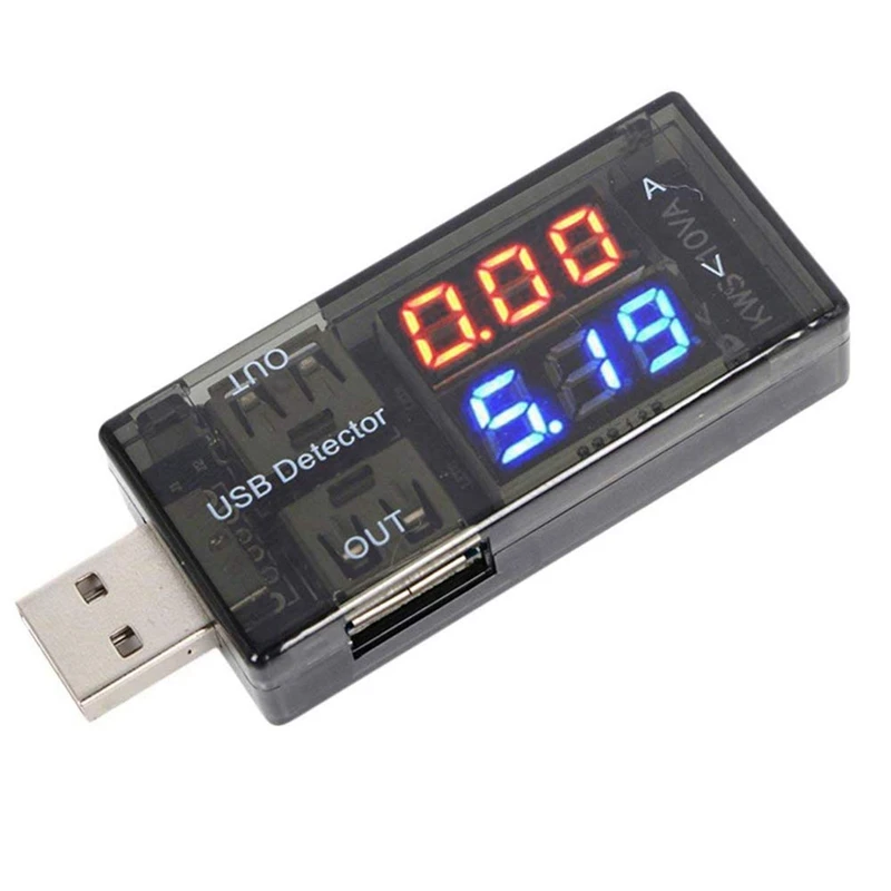 

USB-детектор, цифровой мультиметр, измеритель мощности, тестер напряжения тока, монитор аккумулятора с фотодисплеем для внешнего аккумулятора
