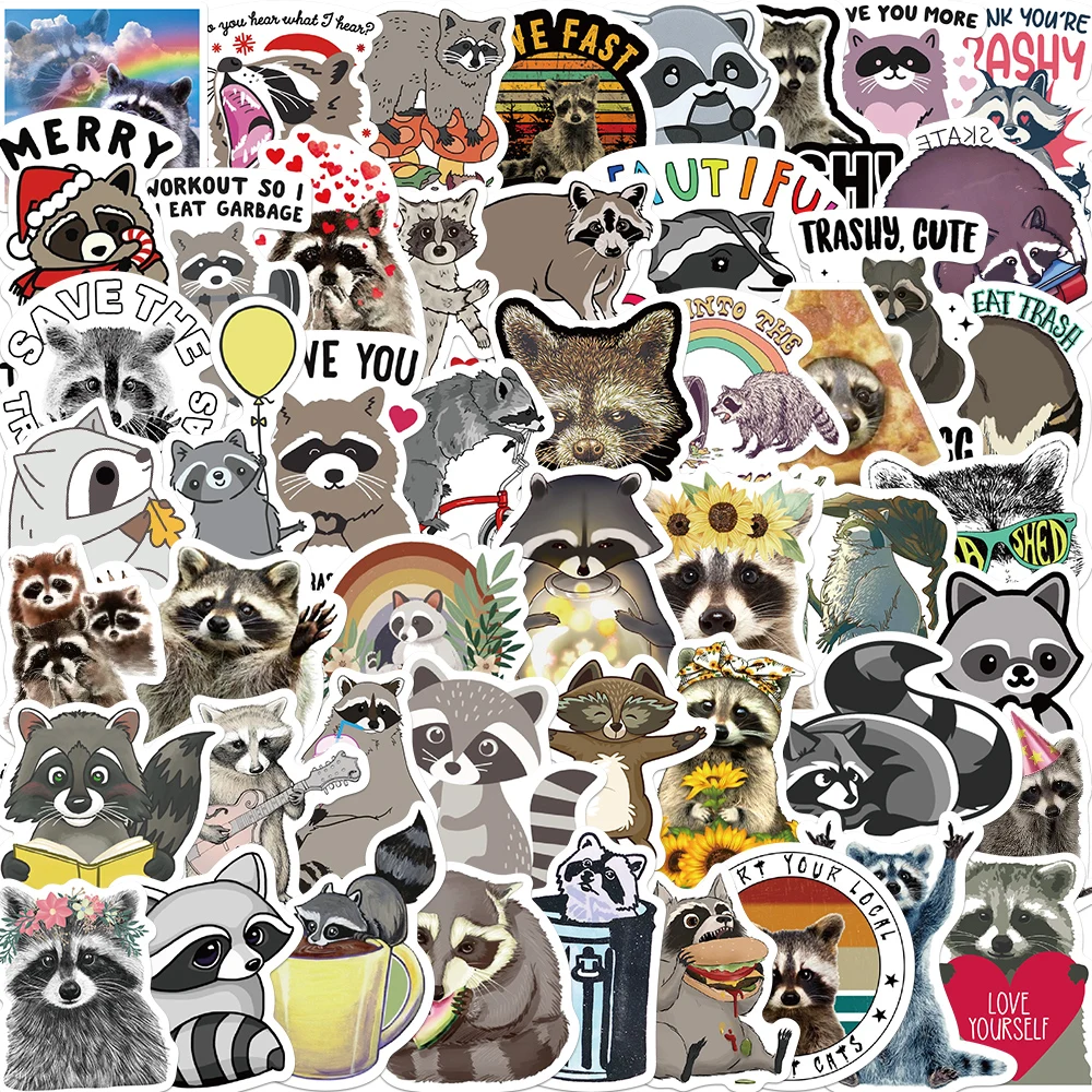 50pcs Cute Animal Procyon lotor Stickers graffiti Sticker for DIY Luggage Laptop Motorcycle Sticker
50pcs Cute Animal Procyon lotor Stickers graffiti Sticker for DIY Luggage Laptop Motorcycle Sticker