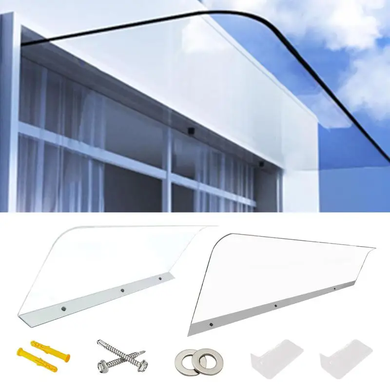 Front Door Canopy clear canopy outdoor rainproof board Balcony Entryway Protection Heavy Duty Outdoor Window Cover For UV Rain
Front Door Canopy clear canopy outdoor rainproof board Balcony Entryway Protection Heavy Duty Outdoor Window Cover For UV Rain