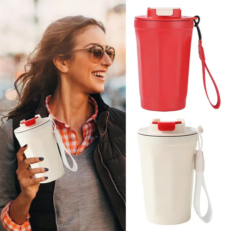

Stainless Steel Vacuum Insulated Cup Travel Coffee Mug With Lid Car Coffee Mug Insulated Water Bottle For Hot Iced Coffee Drink