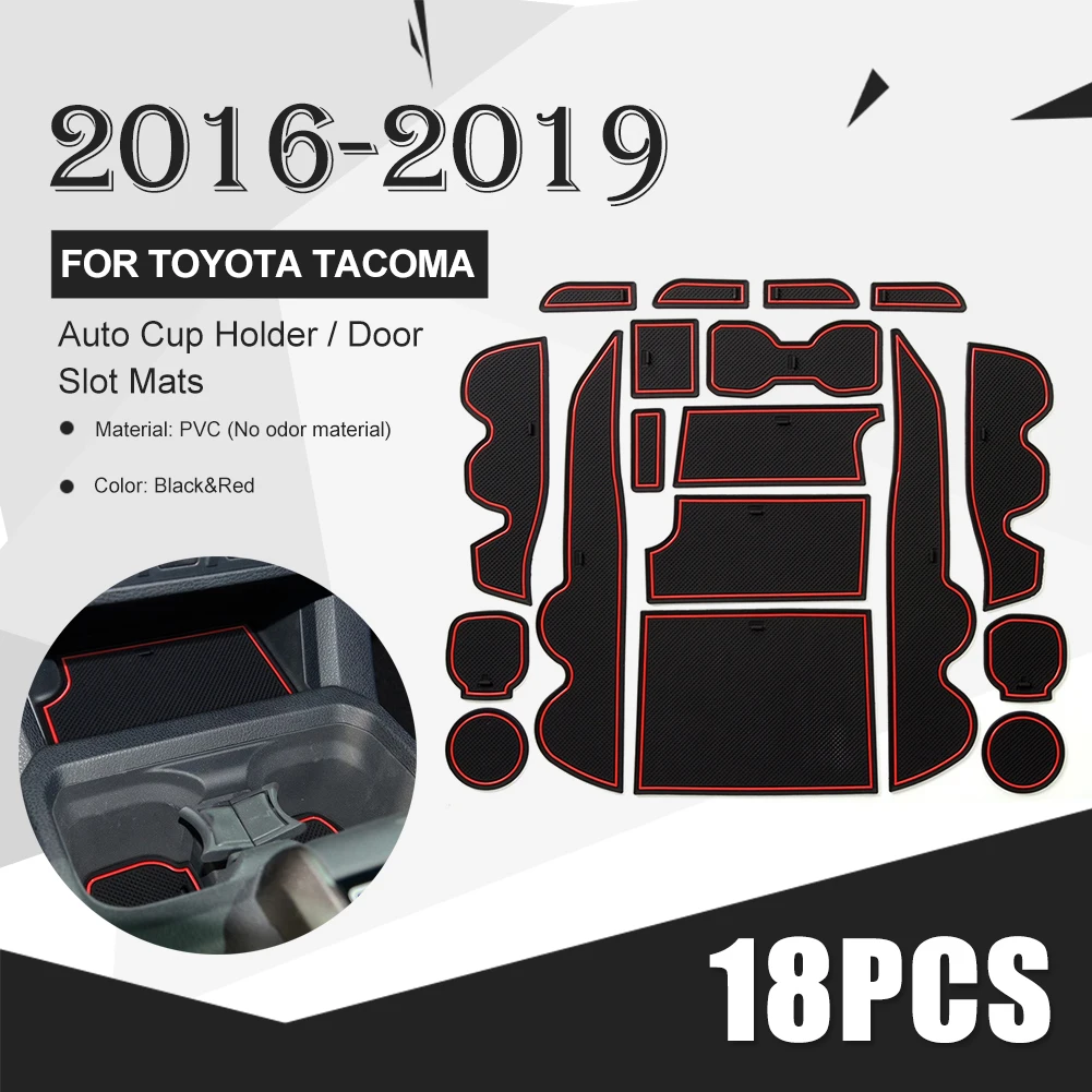 For Toyota Tacoma 2016-2019 Non-Slip Liner Cup Holder Insert Anti-Dust PVC Center Console Door Pocket Inserts Mats Accessories
For Toyota Tacoma 2016-2019 Non-Slip Liner Cup Holder Insert Anti-Dust PVC Center Console Door Pocket Inserts Mats Accessories