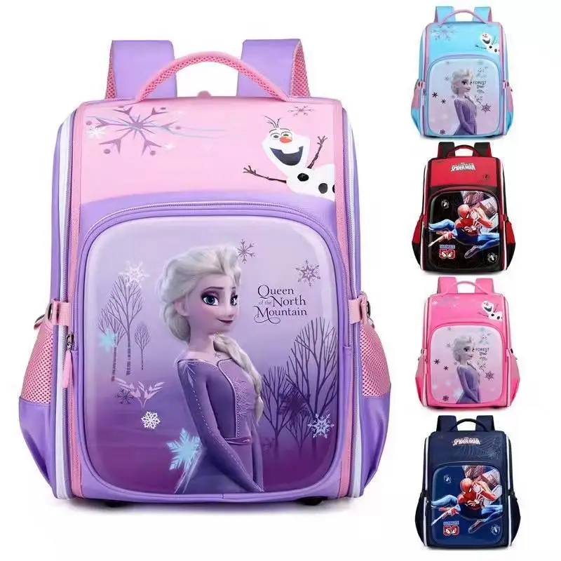 Disney Frozen Marvel School Bags For Boys Girls Elsa Spider Man Primary Student Shoulder Orthopedic Backpack Grade 1-3 Mochila
Disney Frozen Marvel School Bags For Boys Girls Elsa Spider Man Primary Student Shoulder Orthopedic Backpack Grade 1-3 Mochila