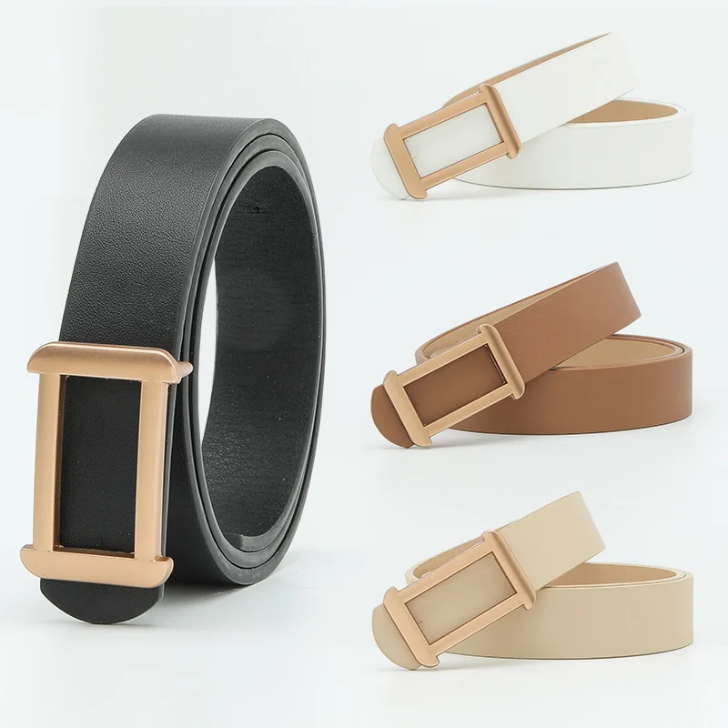 Elegant Women's Belt with Rectangle Buckle in Solid Color and Fashionable Design
Elegant Women's Belt with Rectangle Buckle in Solid Color and Fashionable Design