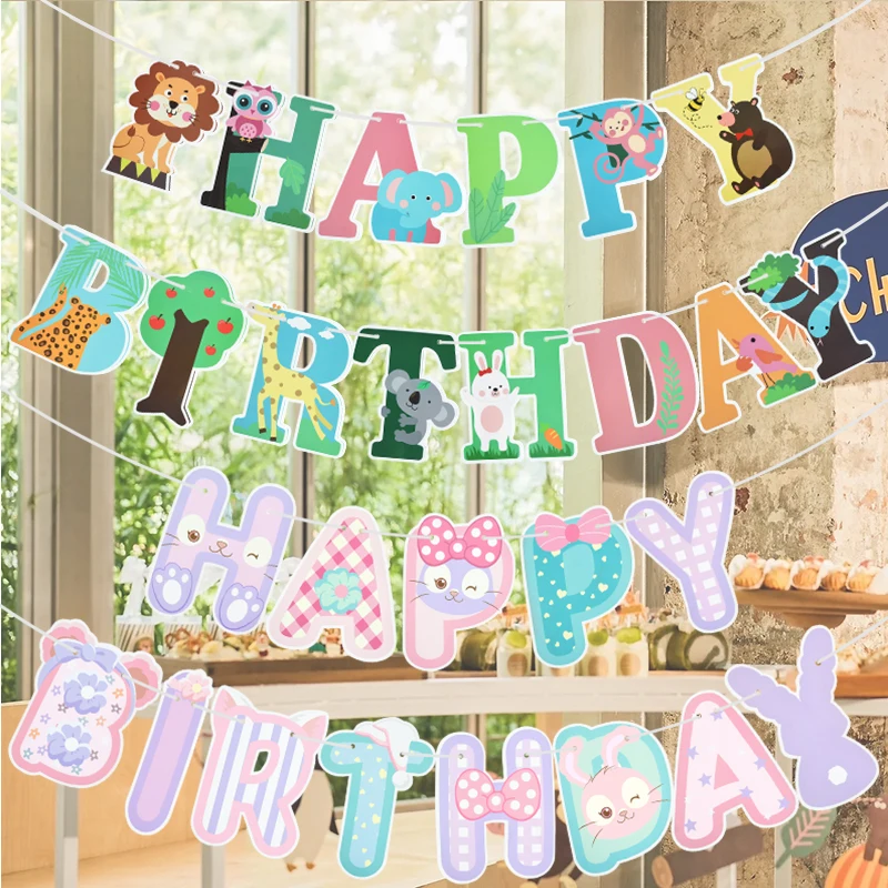 Jungle Theme Party Paper Garland Cartoon Animal Garland Bunting Forest Birthday Party Decoration for Home Baby Shower Supplies 
Jungle Theme Party Paper Garland Cartoon Animal Garland Bunting Forest Birthday Party Decoration for Home Baby Shower Supplies