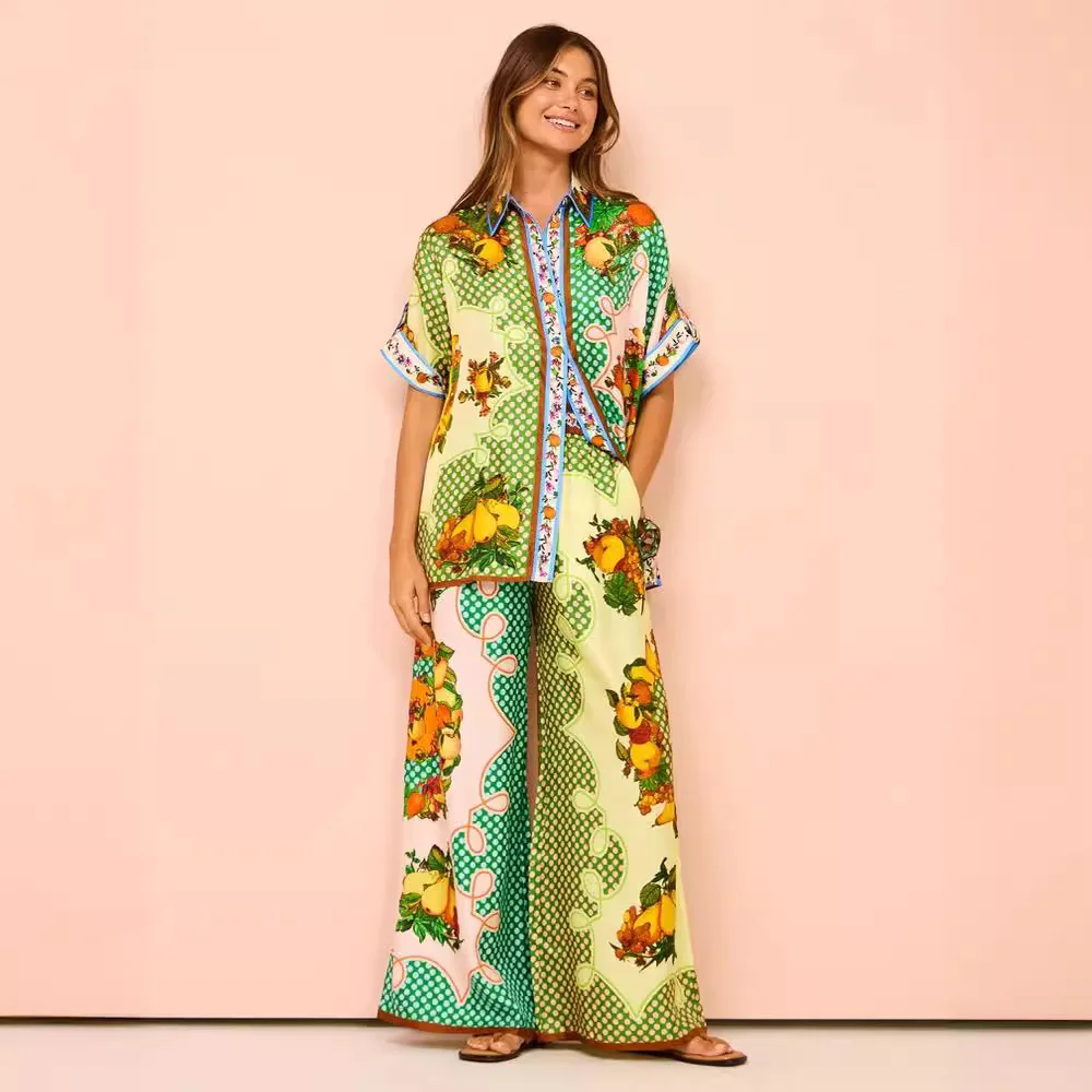 2024 Fashion Personalized Print Short Sleeve Vacation Leisure Loose Lacing Set
2024 Fashion Personalized Print Short Sleeve Vacation Leisure Loose Lacing Set