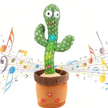 Busy Board: Estimule o Desenvolvimento Infantil e Habilidades Sensoriais 7 1pc-Dancing Talking Cactus Toys For Baby Boys And Girls, Singing Mimicking Recording Repeating What You Say Sunny Cactus Up Plus