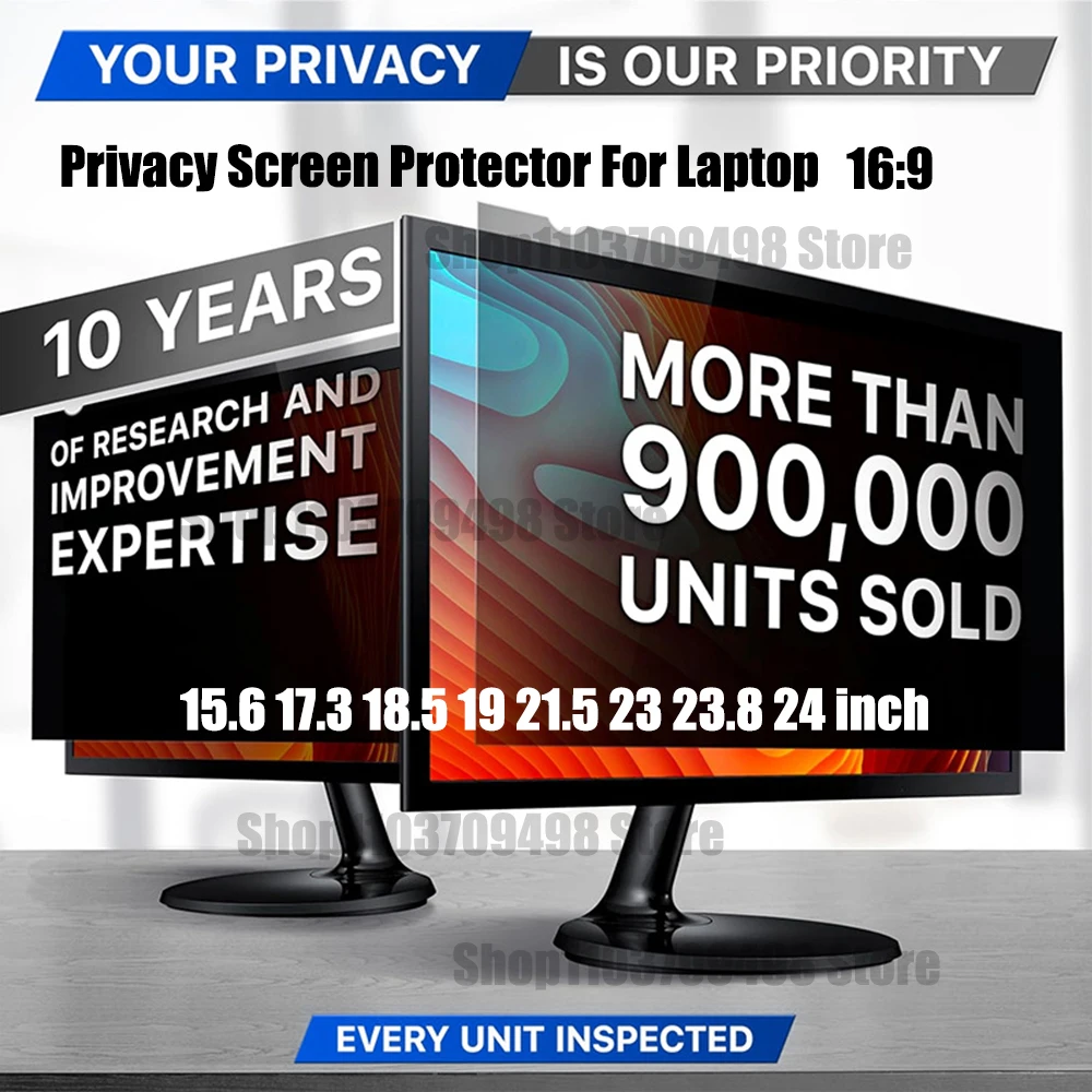 Privacy Screen Protector For Laptop 15.6 17.3 18.5 19 21.5 23 23.8 24 inch PC Computer Privacy Protection Filter Anti-peep Film
Privacy Screen Protector For Laptop 15.6 17.3 18.5 19 21.5 23 23.8 24 inch PC Computer Privacy Protection Filter Anti-peep Film