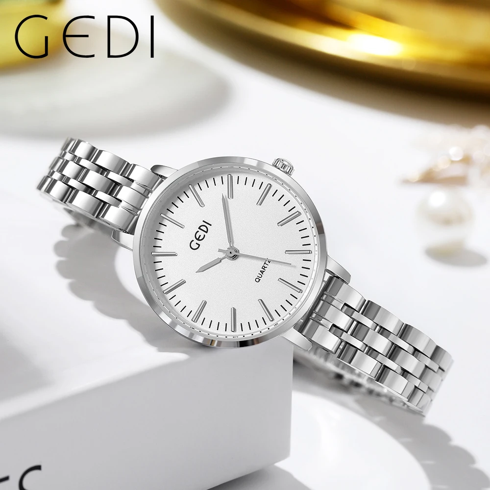 GEID Classic Silver Stainless Steel Bracelet Women Watches 30M Waterproof Luxury Female Fashion Quartz Wrist Watch Ladies Clock
GEID Classic Silver Stainless Steel Bracelet Women Watches 30M Waterproof Luxury Female Fashion Quartz Wrist Watch Ladies Clock
