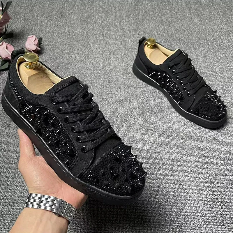 men leisure punk rock dress rivets shoes brand designer original leather shoe personality sneakers youth stylish footwear zapato
men leisure punk rock dress rivets shoes brand designer original leather shoe personality sneakers youth stylish footwear zapato