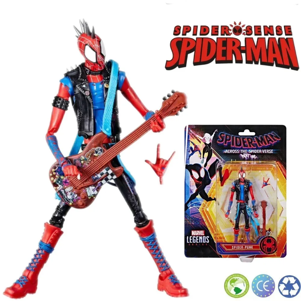 

New Ml S.H.Figuarts Spider-Punk(Spider-Man: Across The Spider-Verse) Anime Pvc KO Action Figure Collection Model Toys Gift