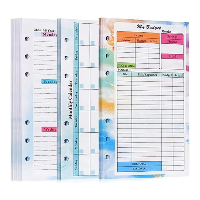 A6 Budget Planner Refill 82 Sheets Monthly Weekly Planner Notepad 6 Hole For A6 Binder Cover Save
A6 Budget Planner Refill 82 Sheets Monthly Weekly Planner Notepad 6 Hole For A6 Binder Cover Save