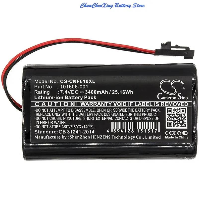 Аккумулятор Cameron Sino 2600 мАч/3400 мАч 101606-001 для ComSonics QAM Sniffer, 101610-DF,
Аккумулятор Cameron Sino 2600 мАч/3400 мАч 101606-001 для ComSonics QAM Sniffer, 101610-DF,
