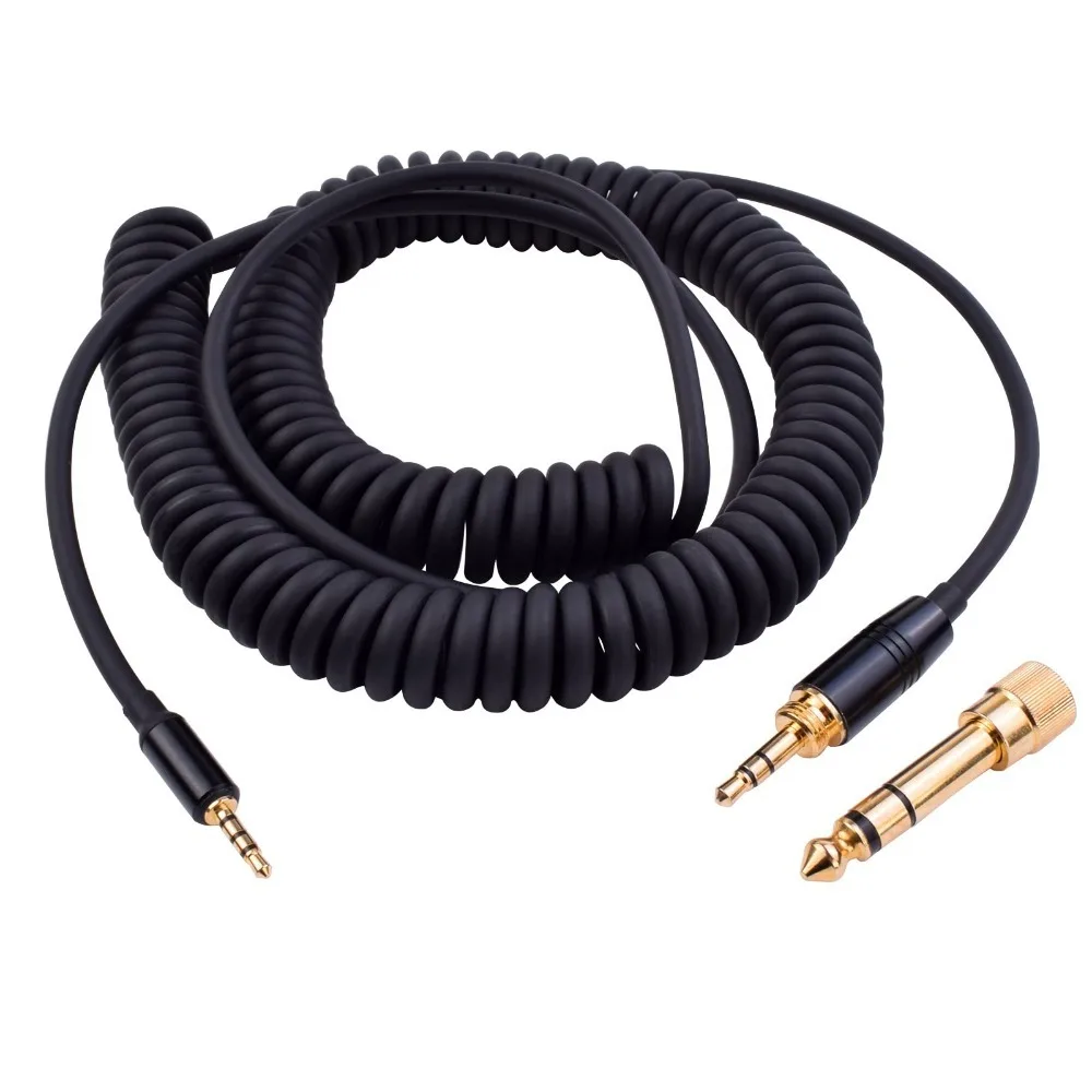6.35mm Spring Replacement Cable Extension Cord For AKG Y500 N60NC N700NC N700NCM2 N60 Y50BT N90Q K840KL K490NC K545 Headphones 6.35mm Spring Replacement Cable Extension Cord For AKG Y500 N60NC N700NC N700NCM2 N60 Y50BT N90Q K840KL K490NC K545 Headphones