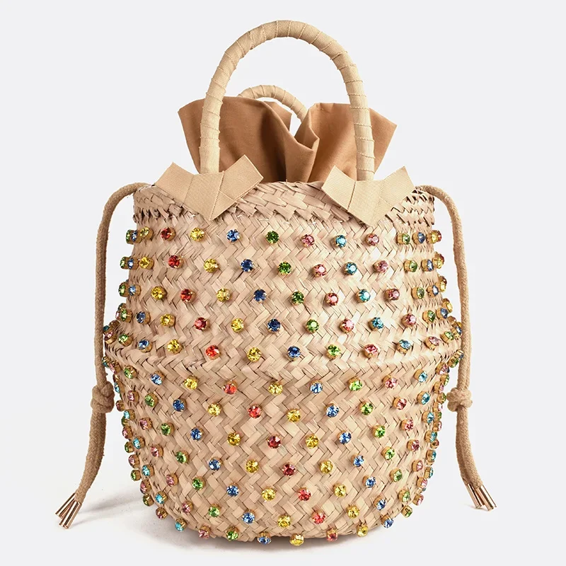 Artmomo Woven Crystal Embellished Tote Bag Rainbow Bucket Bag Women's Shoulder Bags Best Handbags 2020 Purses diamond bags
Artmomo Woven Crystal Embellished Tote Bag Rainbow Bucket Bag Women's Shoulder Bags Best Handbags 2020 Purses diamond bags