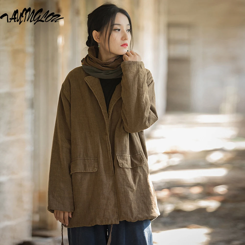 Coats For Women 2023 Winter Cotton Linen Jackets Thickened Female Parka Ramie Fried Colours Jacket Lace Up Cotton-Padded Clothes
Coats For Women 2023 Winter Cotton Linen Jackets Thickened Female Parka Ramie Fried Colours Jacket Lace Up Cotton-Padded Clothes