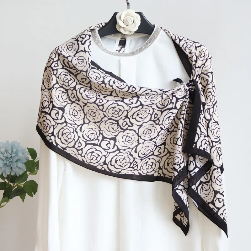 High-end Elegant Women‘s Exquisite Fashion Floral Printed Quality Crepe Silk Versatile Long Scarf Wrap Shawls
High-end Elegant Women‘s Exquisite Fashion Floral Printed Quality Crepe Silk Versatile Long Scarf Wrap Shawls