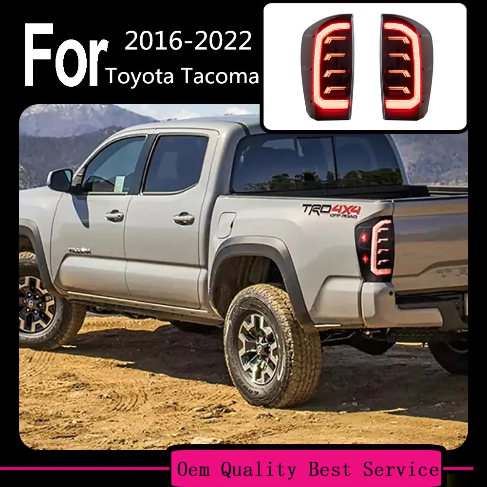 

Автомобильные задние фонари, задние фонари для Toyota Tacoma 2016 2017 2018 2019 2020 2021 DRL, задний фонарь, сигнал поворота, задний тормоз