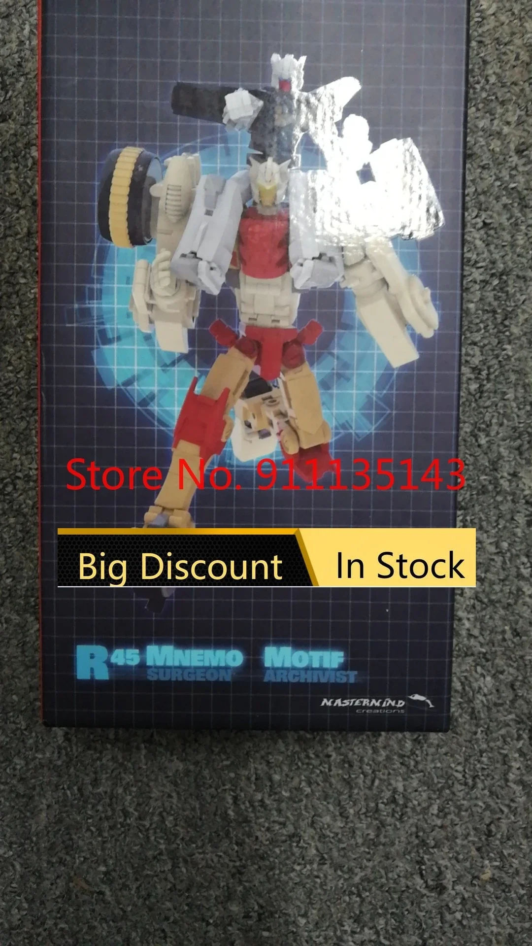 

Mmc R-45 Mnemo Motif Chromedome R45 Rewind In Stock