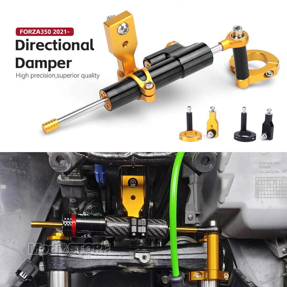 Motorcycle CNC Adjustable Steering Damper Stabilizer Complete Steering Mounting Bracket For HONDA Forza 350 nss350 2021-2023
Motorcycle CNC Adjustable Steering Damper Stabilizer Complete Steering Mounting Bracket For HONDA Forza 350 nss350 2021-2023