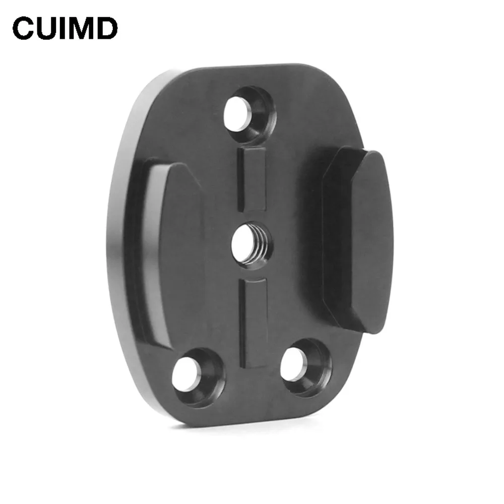 

Aluminum CNC Black Flat Surface Tripod Mount Adapter with 1/4 Screw Hole for All Gopro Hero 9 8 54 SJcam Yi Gitup Action Cameras