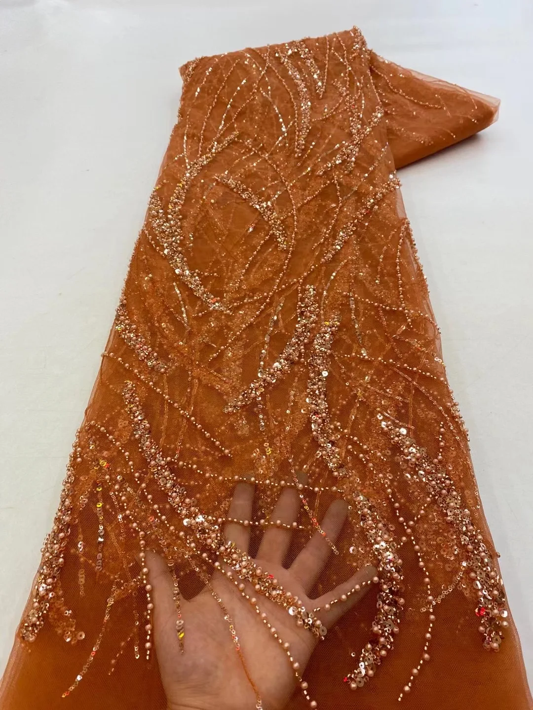 African Sequins Lace Fabric 2023 High Quality Handmade Beaded Nigerian French Tulle Lace Material for Wedding DressXZ5525
African Sequins Lace Fabric 2023 High Quality Handmade Beaded Nigerian French Tulle Lace Material for Wedding DressXZ5525