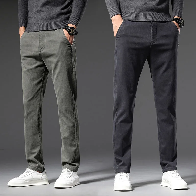 Pants Men Autumn Winter Korean Version New Casual Fashion Solid color Stretch Slim Fashion Straight Pants Trousers
Pants Men Autumn Winter Korean Version New Casual Fashion Solid color Stretch Slim Fashion Straight Pants Trousers