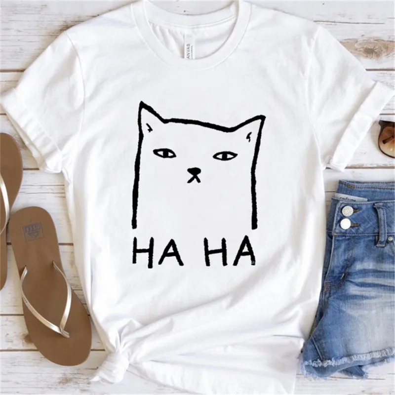 Short Sleeved Printing Trend Cute Cat Printing Style Clothing Women's Casual Women's T-shirt Fashion Shirt Women's Pattern T-shi
Short Sleeved Printing Trend Cute Cat Printing Style Clothing Women's Casual Women's T-shirt Fashion Shirt Women's Pattern T-shi