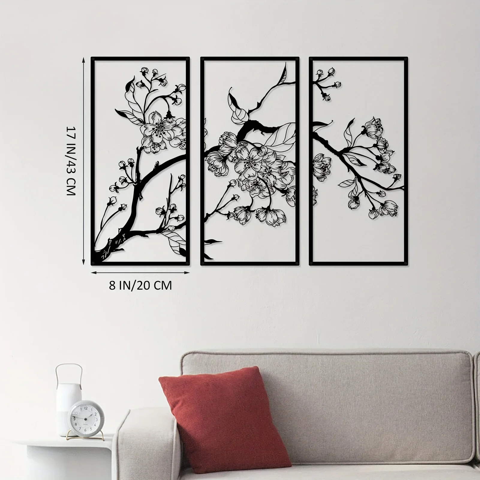 CIFBUY Decoration 3Pcs Metal Peach Blossom Home Decor Square Wall Decor Office LivingRoom Bedroom Garden Hotel Wall Christmas Ho
CIFBUY Decoration 3Pcs Metal Peach Blossom Home Decor Square Wall Decor Office LivingRoom Bedroom Garden Hotel Wall Christmas Ho