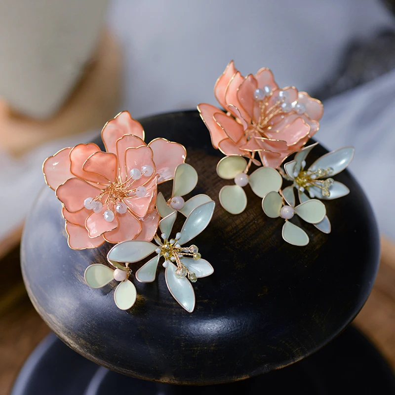 Korean Pinky Flwoer Hanacraft Earring luxury Girls Evening Earrings Rhinestone Turkish Jewelry Wedding Hair AccessoryJewelry
Korean Pinky Flwoer Hanacraft Earring luxury Girls Evening Earrings Rhinestone Turkish Jewelry Wedding Hair AccessoryJewelry