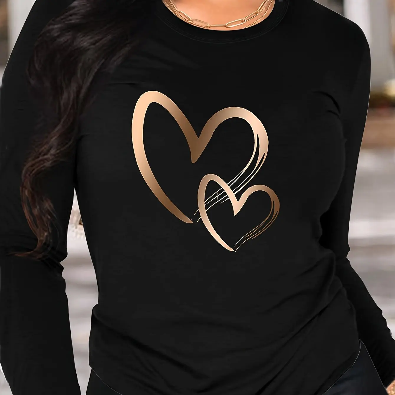 الخريف القلب ثلاثية الأبعاد طباعة كم طويل تي شيرت الملابس النسائية طويلة الأكمام تي شيرت موضة عادية المتضخم بلايز تيز الإناث الخريف القلب ثلاثية الأبعاد طباعة كم طويل تي شيرت الملابس النسائية طويلة الأكمام تي شيرت موضة عادية المتضخم بلايز تيز الإناث