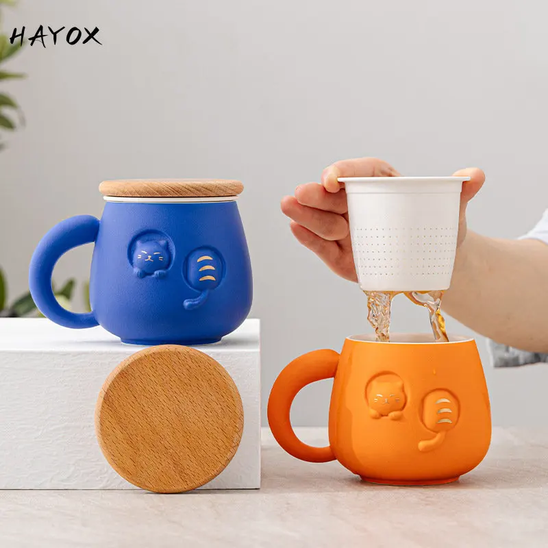 Creative Ceramic Lucky Cat Water Cup Tea Separation Tea Mugs with Lid Office Filter Water Cup 350ml Birthday Gifts Free Shipping
Creative Ceramic Lucky Cat Water Cup Tea Separation Tea Mugs with Lid Office Filter Water Cup 350ml Birthday Gifts Free Shipping