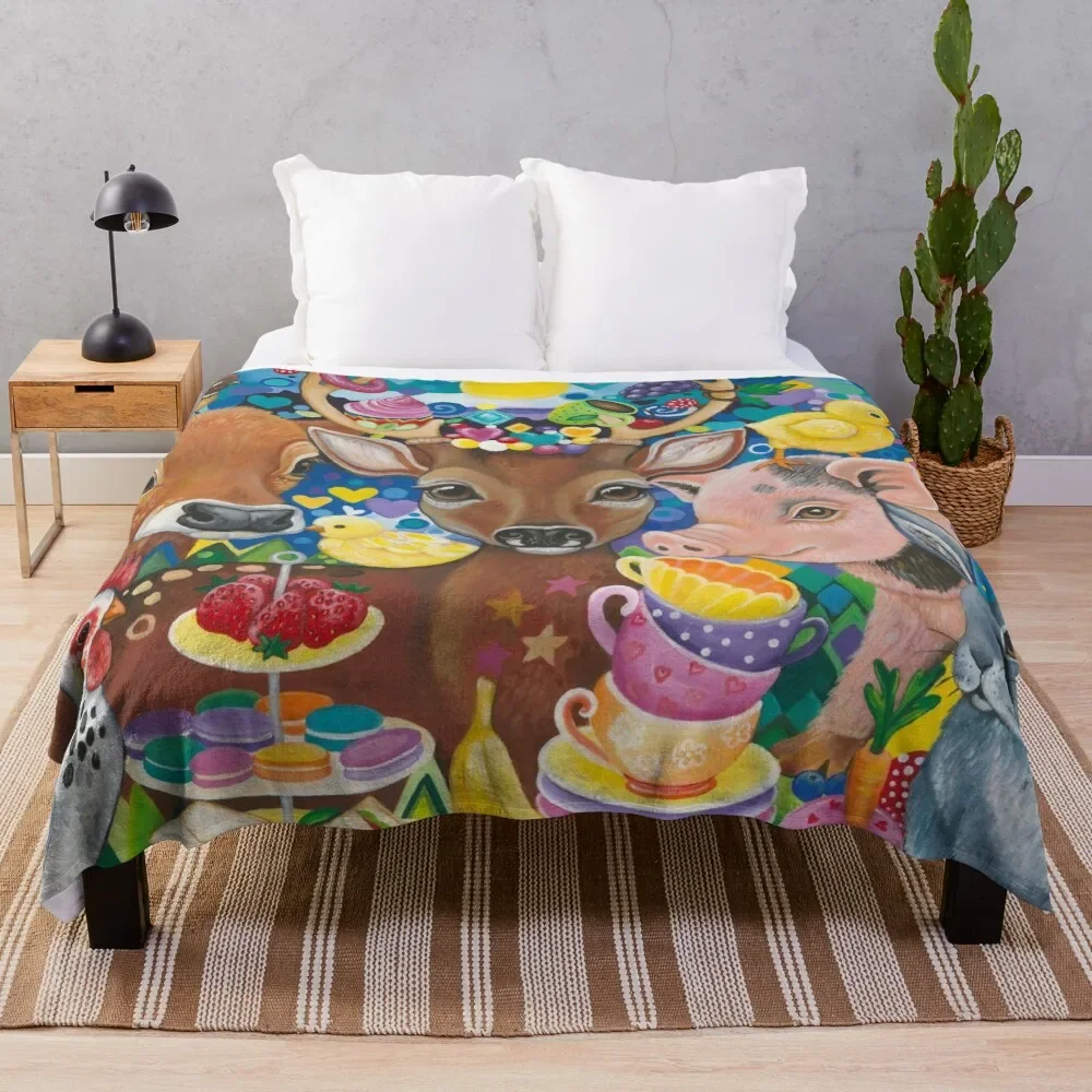 High Tea Throw Blanket Nap Winter beds Vintage Blankets 
High Tea Throw Blanket Nap Winter beds Vintage Blankets