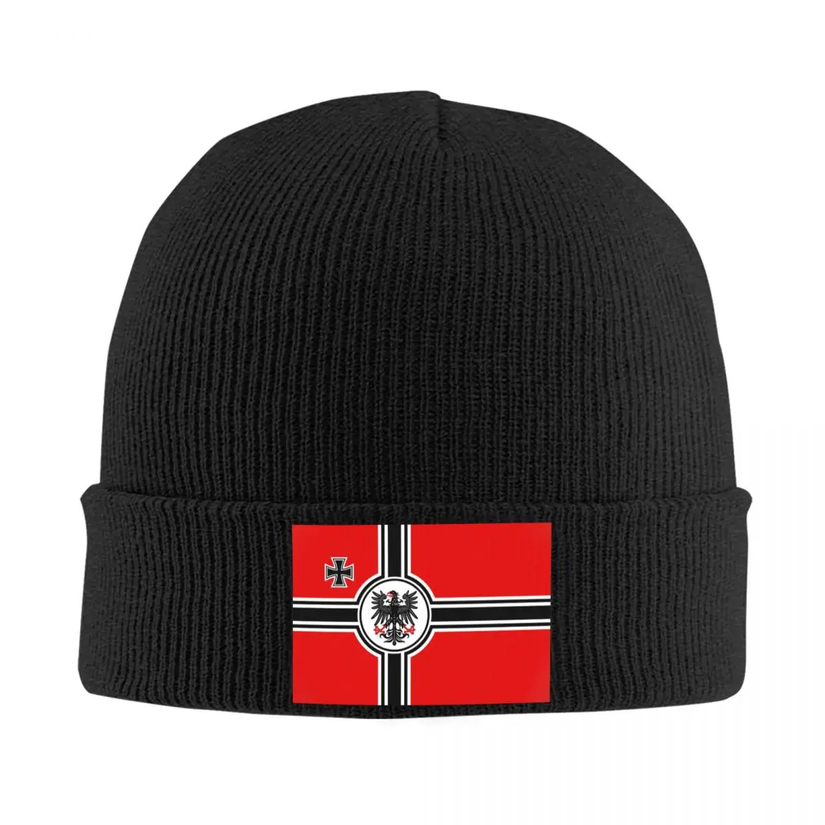 

German DK Reich Empire Of Flag Skullies Beanies Caps Men Women Unisex Winter Warm Knitting Hat Adult Germany Proud Bonnet Hats