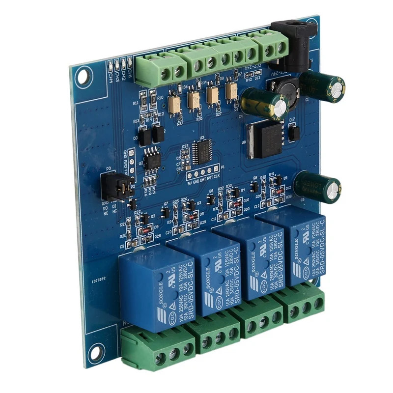 

3X Modbus Rtu 4 Ch Relay Module Input 485 Ttl Uart Communication 4-Channel Input 7-24V Relay Module