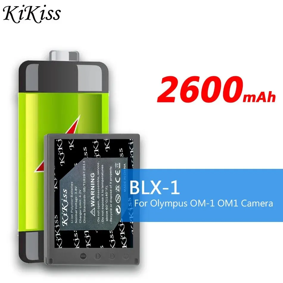 KiKiss Battery BLX-1 BLX1 2600mAh For Olympus OM-1 OM1 Camera Replacement Bateria
KiKiss Battery BLX-1 BLX1 2600mAh For Olympus OM-1 OM1 Camera Replacement Bateria