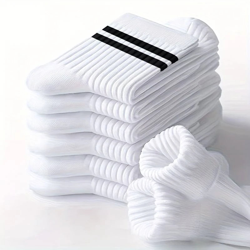 6 Pairs 2 Stripes Cotton Women's Socks Casual Soft High Quality Elastic Mid-tube Socks Outdoor Sport Run Riding Versatile Sock
6 Pairs 2 Stripes Cotton Women's Socks Casual Soft High Quality Elastic Mid-tube Socks Outdoor Sport Run Riding Versatile Sock