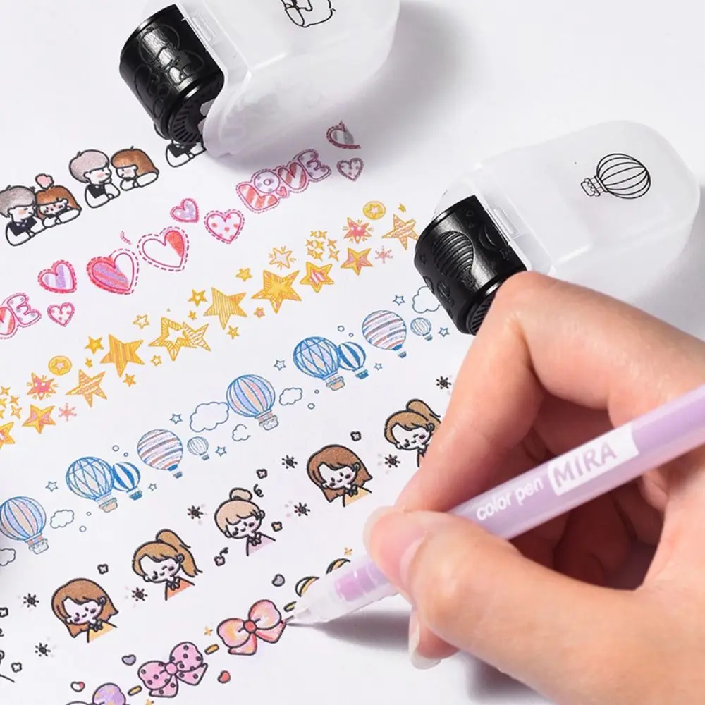 

Keypoints Marker Graffiti Doodle Roller Stamp DIY Decoration Drawing Marking Highlighter Roller Decorative Pattern