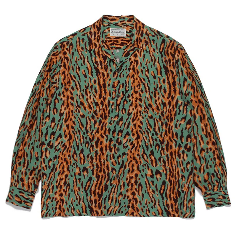 WACKO MARIA Leopard Long Sleeve Shirt Men Woman High Quality Lapel Streetwear Classic Casual Fashion Loose 
WACKO MARIA Leopard Long Sleeve Shirt Men Woman High Quality Lapel Streetwear Classic Casual Fashion Loose
