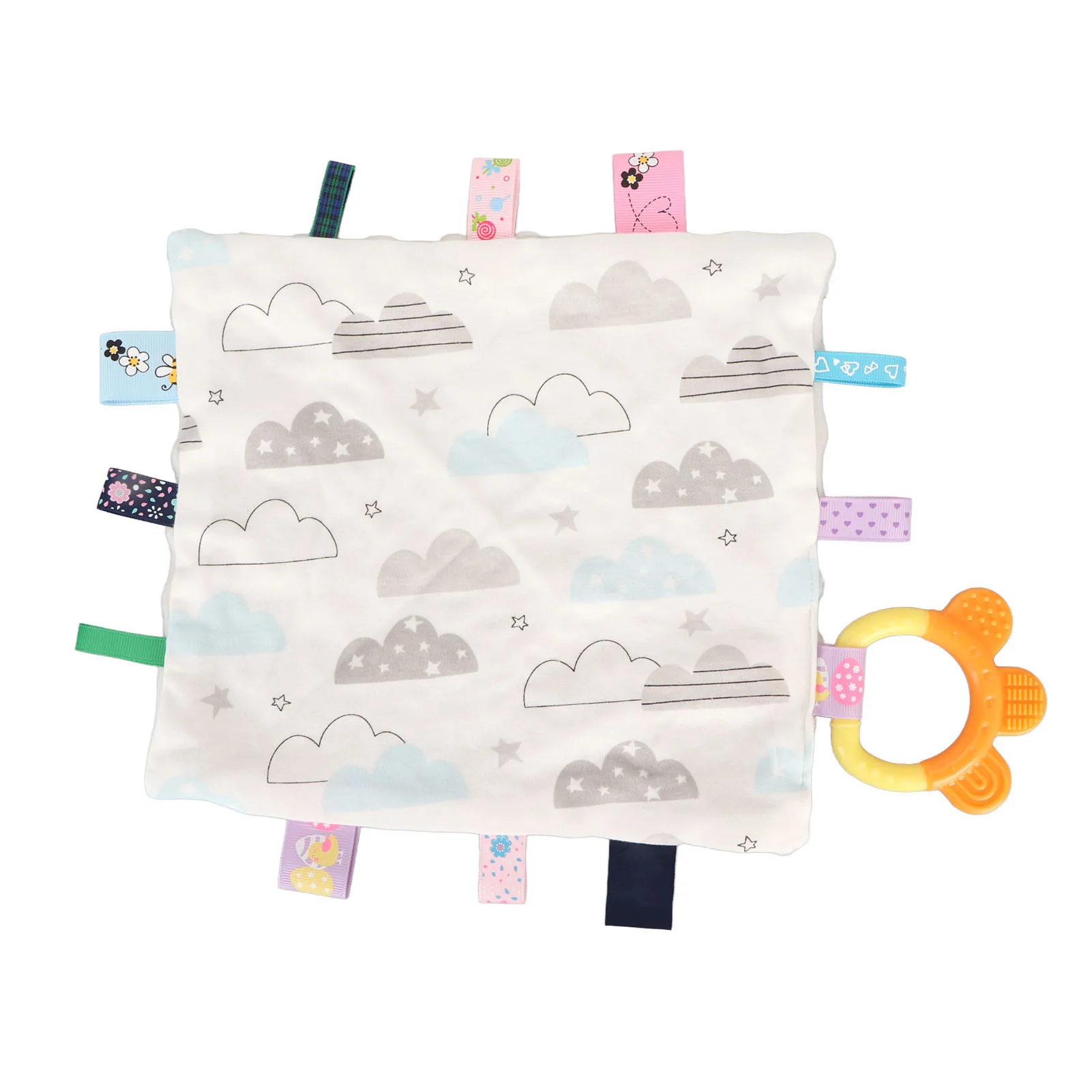 Tags Security Blanket Soft Pattern Cotton Teething Relief Infant Soothe Sensory Blanket Washable for Home for Baby
Tags Security Blanket Soft Pattern Cotton Teething Relief Infant Soothe Sensory Blanket Washable for Home for Baby