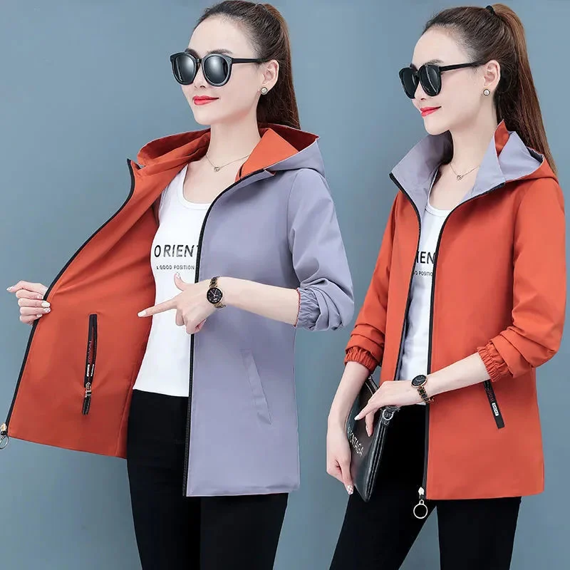 Double-Sided Trench Coat Women 2023 New Spring Autumn Clothes Hooded Large Size Long Windbreaker Jacket Female Outerwear Tops
Double-Sided Trench Coat Women 2023 New Spring Autumn Clothes Hooded Large Size Long Windbreaker Jacket Female Outerwear Tops