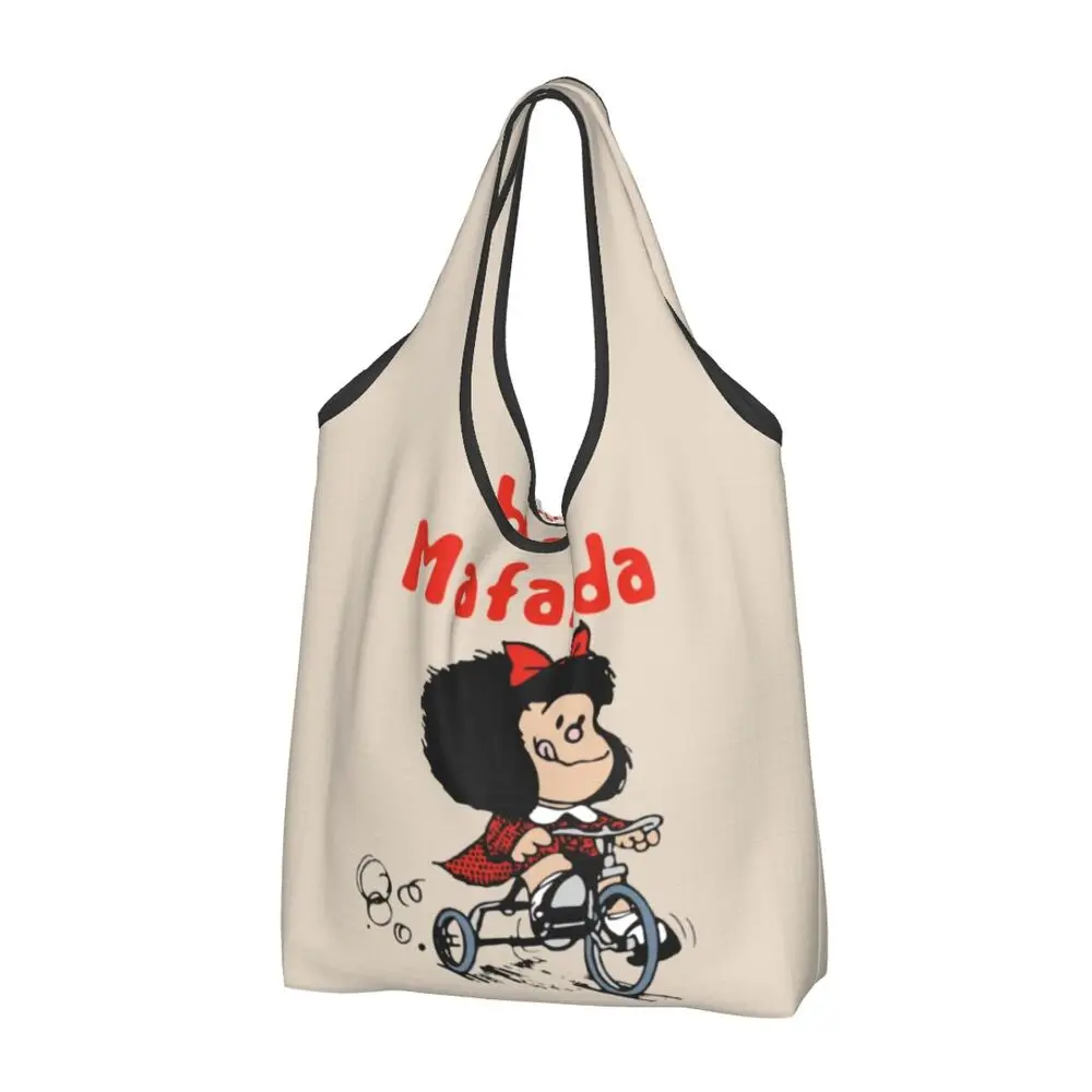 Custom Vintage Mafalda Manga Grocery Shopping Bag 25 Sf5c113b14c29413b9b565710511a1f80O