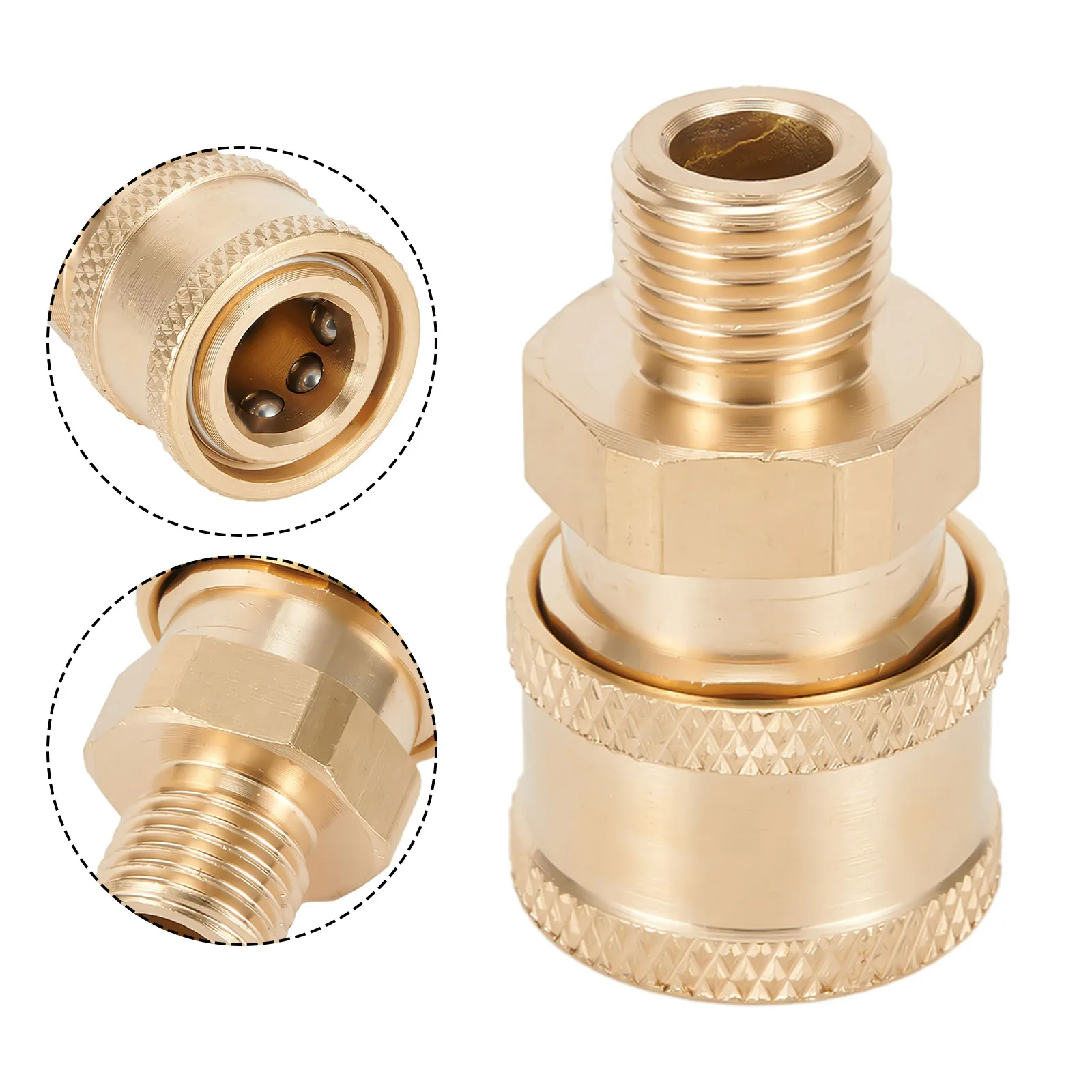 

Pressure Washer Coupling Quick Release Adapter 1/4\\\" Male Male Fitting Cleaning Machine Parts Sprayer Connector