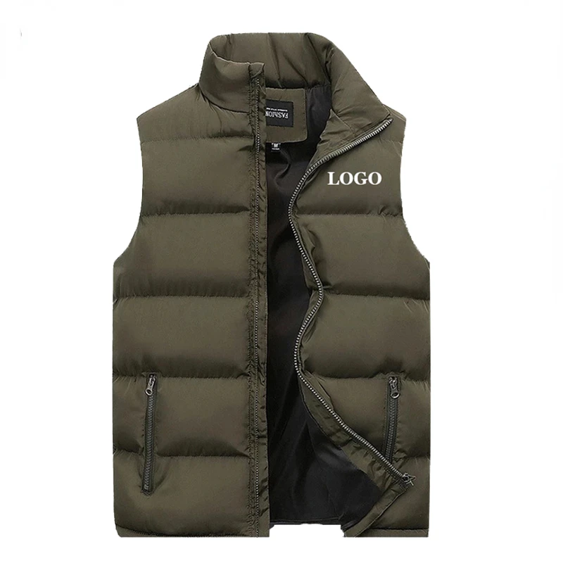Custom Logo Men Jacket Winter Women Vest Down Cotton Sleeveless Jacket Waistcoat Mans Warm Coat Sleeveless Warm Male Outwear
Custom Logo Men Jacket Winter Women Vest Down Cotton Sleeveless Jacket Waistcoat Mans Warm Coat Sleeveless Warm Male Outwear