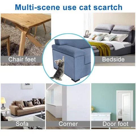 

Furniture Protectors for Cats Scraper Cat Scratching Post Durable Sticker Training Tape Anti Pet Scratch Paw Pads for Couch Sofa
