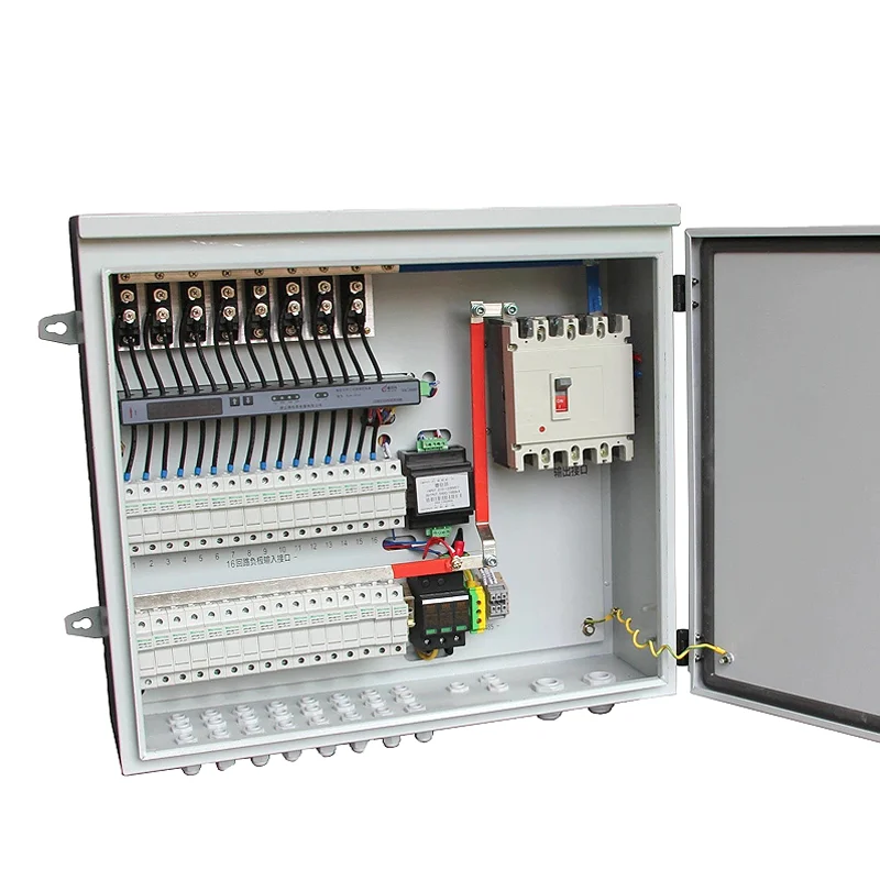 

CNCSGK DC solar system PV Combiner Box junction box 2 4 6 8 10 12 16 24 input 1 output Strings Array combiner