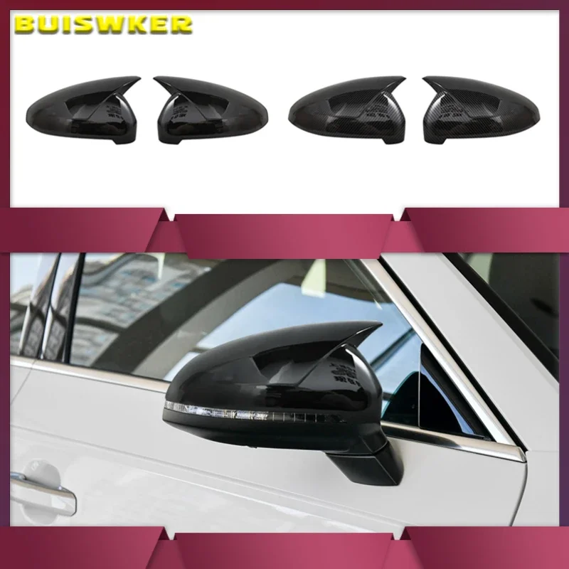 

For Audi A4 A5 B9 Side Mirror Caps (Carbon Look) 2017 2018 2019 S4 S5 RS5 allroad Quattro replace Covers